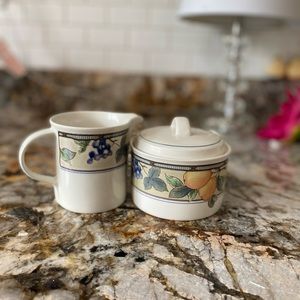 Mikasa Intaglio Garden Harvest - Cream and Sugar set